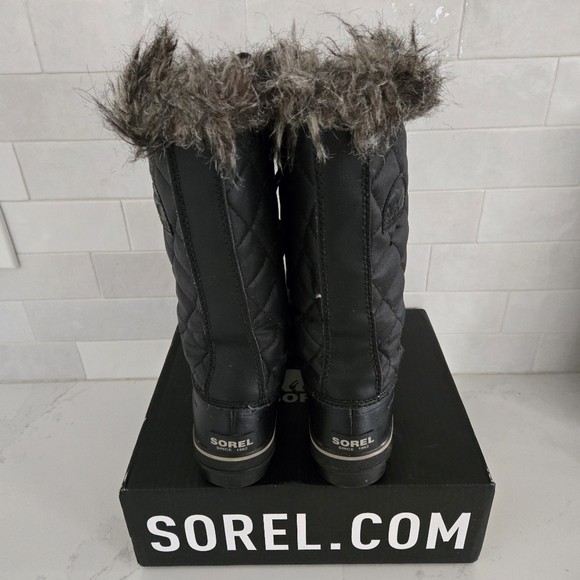 Sorel Tofino II Waterproof Insulated Winter Snow Boots Lace-Up Black Stone Sz 8 - Picture 4 of 10